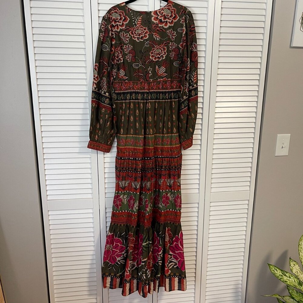 NWT Farm Rio Multicolour Ainika Floral Garden Maxi-Dress - Picture 3 of 6